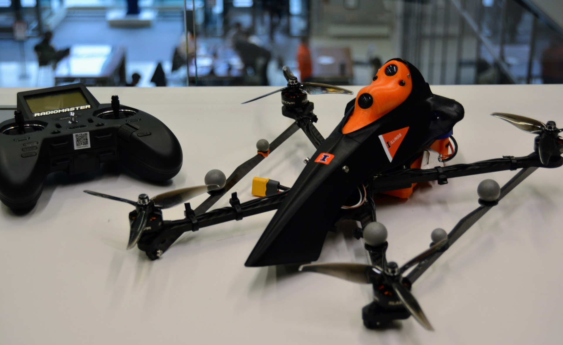 Photo of University of Illinois Urbana-Champaign-themed drone