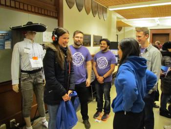 Class members share their research with attendees at the 2019 Engineering Open House
