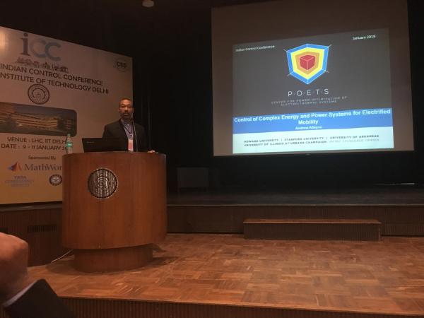 Alleyne speaking at the conference