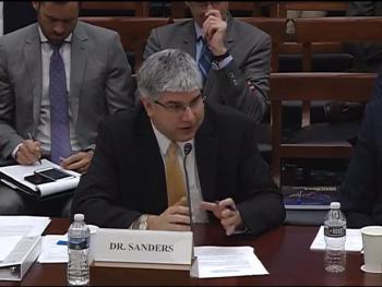 ECE ILLINOIS Department Head and CSL Professor William H. Sanders speaks to members of the U.S. Congress on electric grid resiliency.