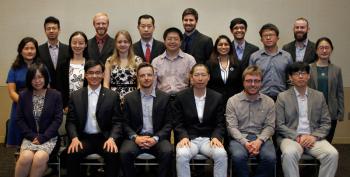 Zichao Ye (front row, second from the left) received the Materials Research Society (MRS) Graduate Student Silver Award for his work presented at the 2017 MRS Spring Meeting.