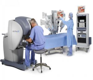 The da Vinci S Surgical System. Photo courtesy of Intuitive Surgical Inc.