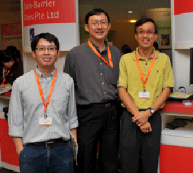 From left: Jiangbo Lu, Jeremy Heng and Boon Leng Lee