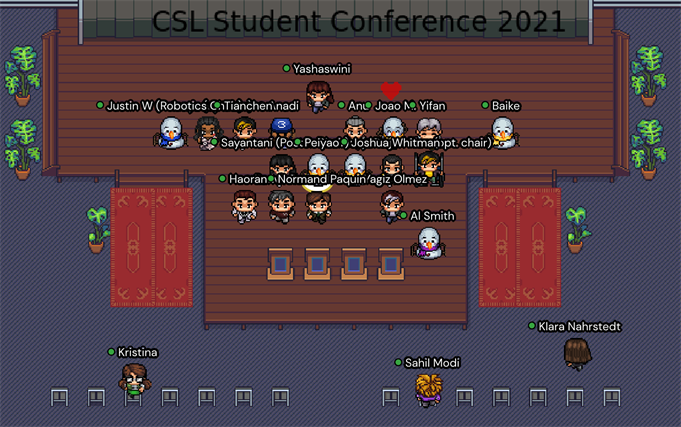 A screenshot from the virtual awards ceremony at the 2021 CSL Student Conference.
